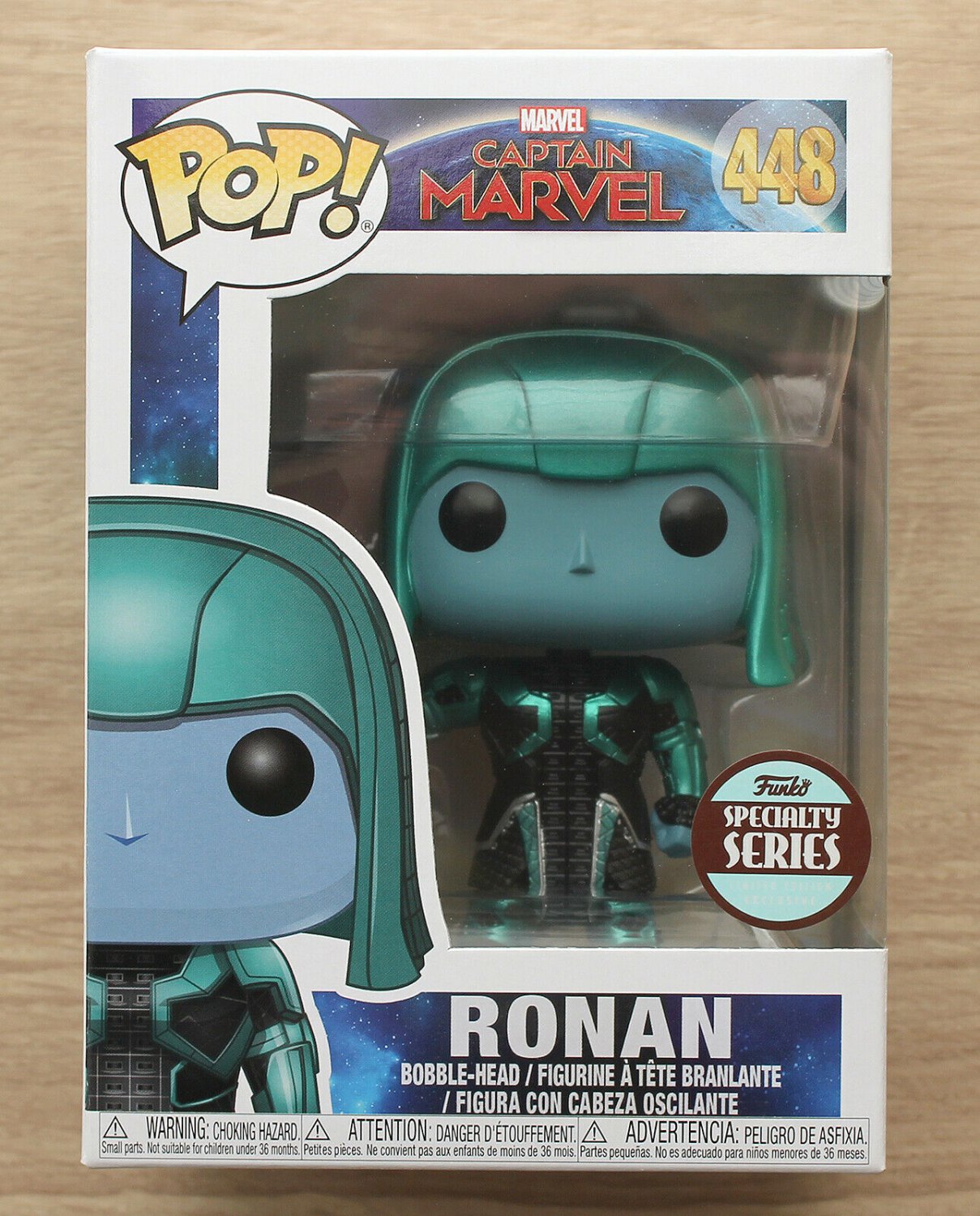 Funko Pop Marvel Captain Marvel Ronan + Free Protector