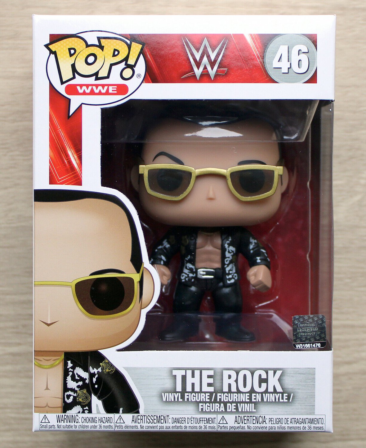 Funko Pop WWE The Rock + Free Protector