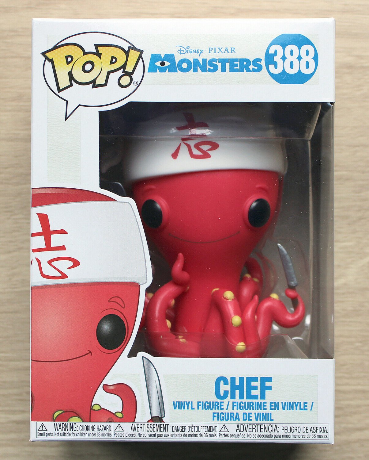 Funko Pop Disney Monsters Inc Chef + Free Protector