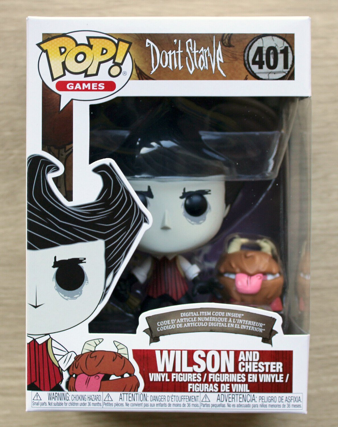 Funko Pop Games Don't Starve Wilson & Chester + Free Protector