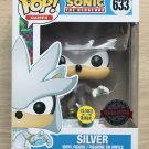 Funko Pop Games Sonic The Hedgehog Silver GITD + Free Protector