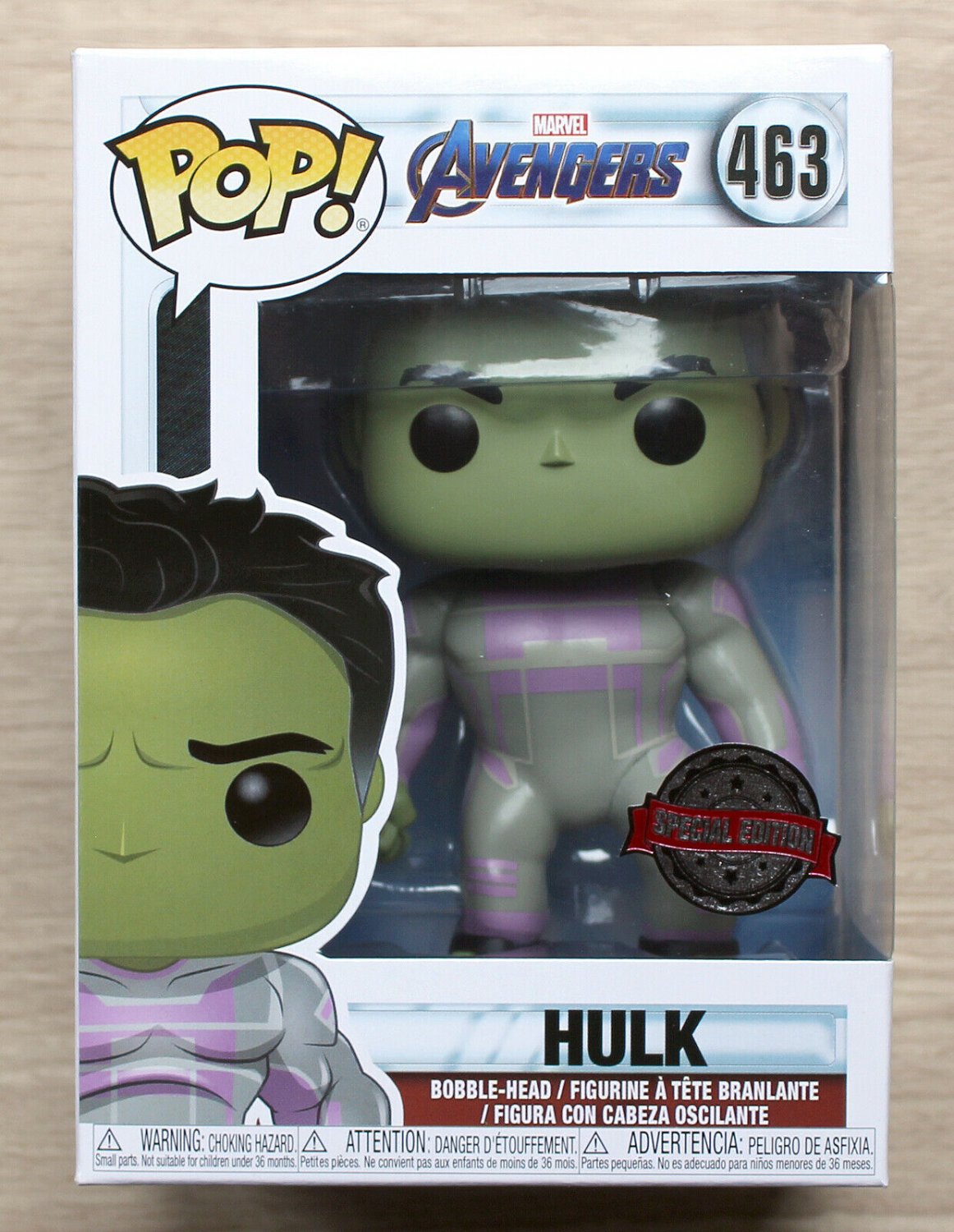 Funko Pop Marvel Avengers Endgame Professor Hulk + Free Protector
