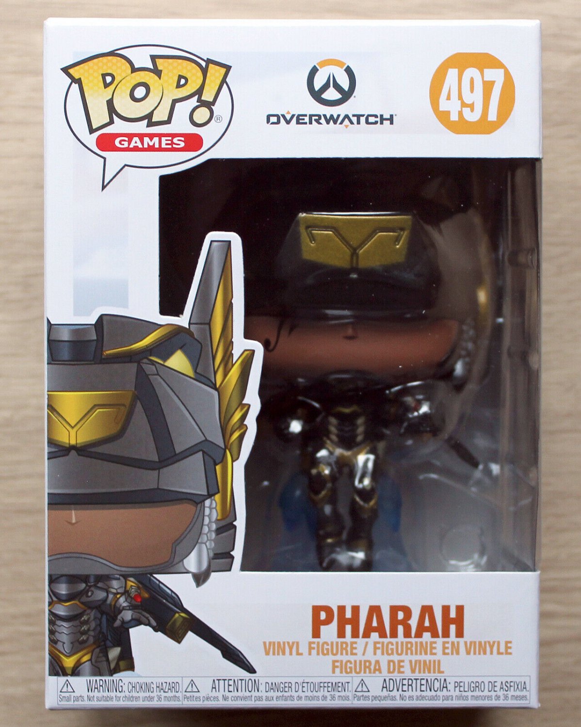 Funko Pop Games Overwatch Pharah Anubis + Free Protector