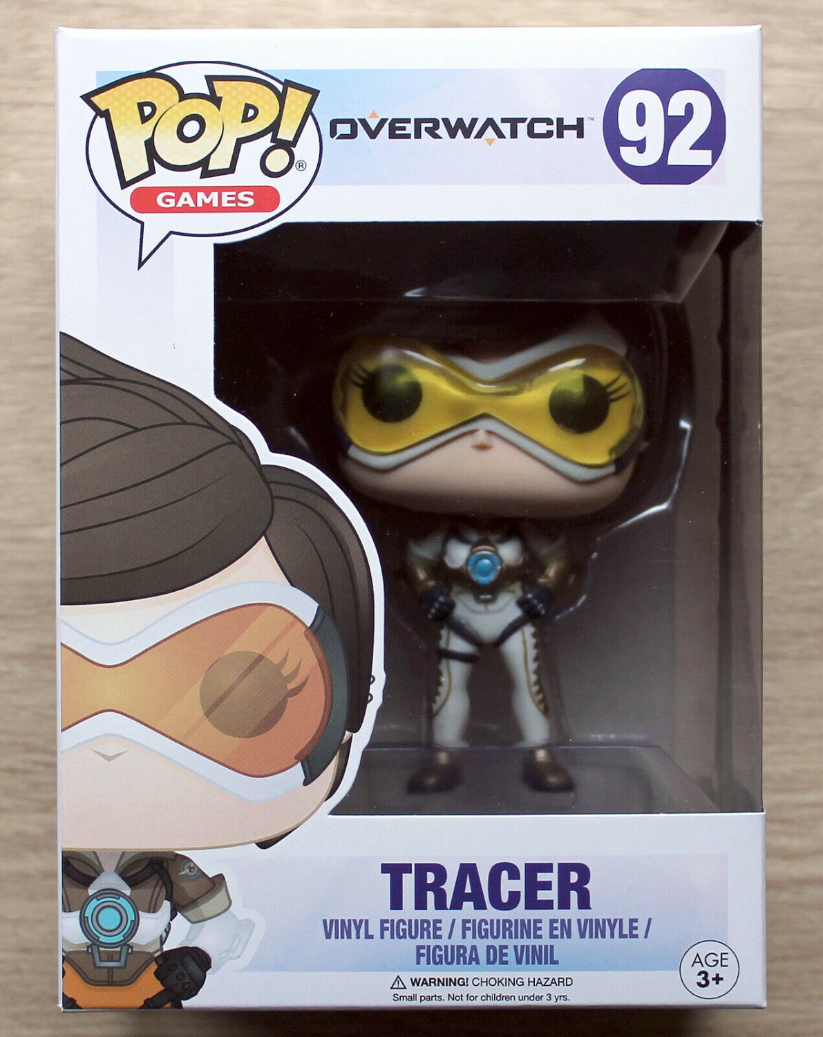 Funko Pop Games Overwatch Tracer Posh + Free Protector