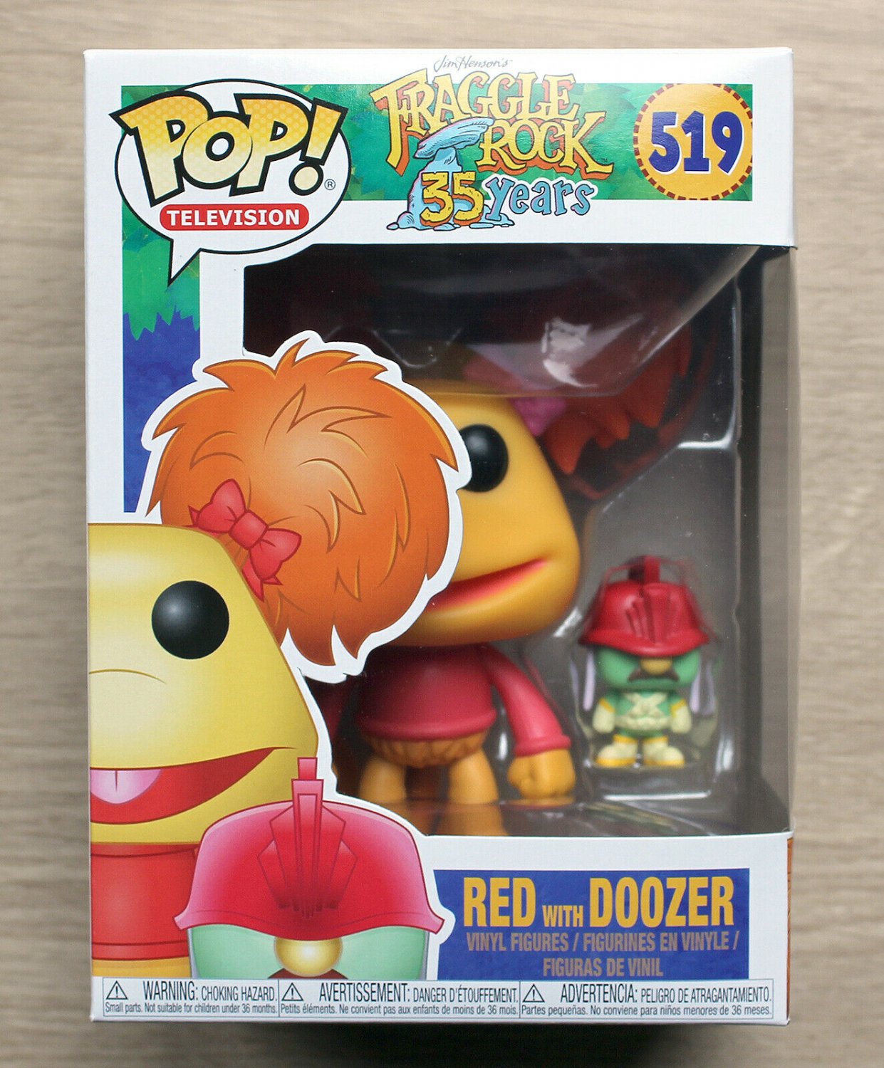 Funko Pop Fraggle Rock Red With Doozer + Free Protector