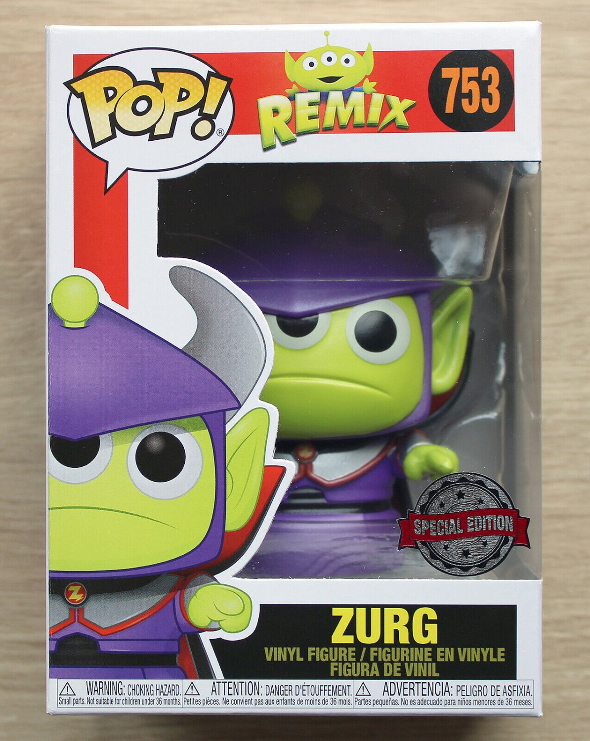 Funko Pop Disney Alien Remix Zurg Metallic + Free Protector