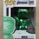 Funko Pop Marvel Avengers Endgame Hulk Green Chrome + Free Protector