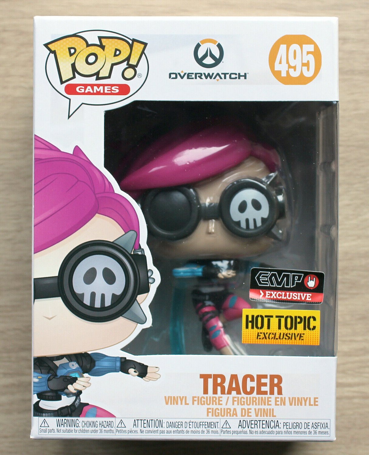 Funko Pop Games Overwatch Tracer Punk + Free Protector