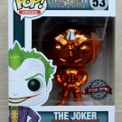 Funko Pop DC Heroes Batman Arkham Asylum Joker Orange Chrome + Free Protector