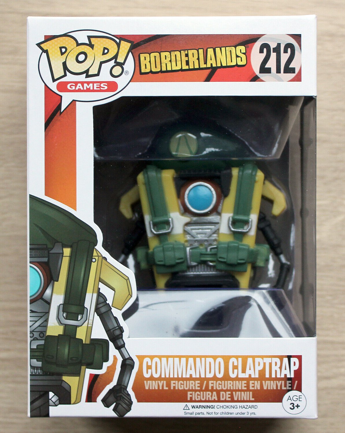 Funko Pop Games Borderlands Commando Claptrap + Free Protector