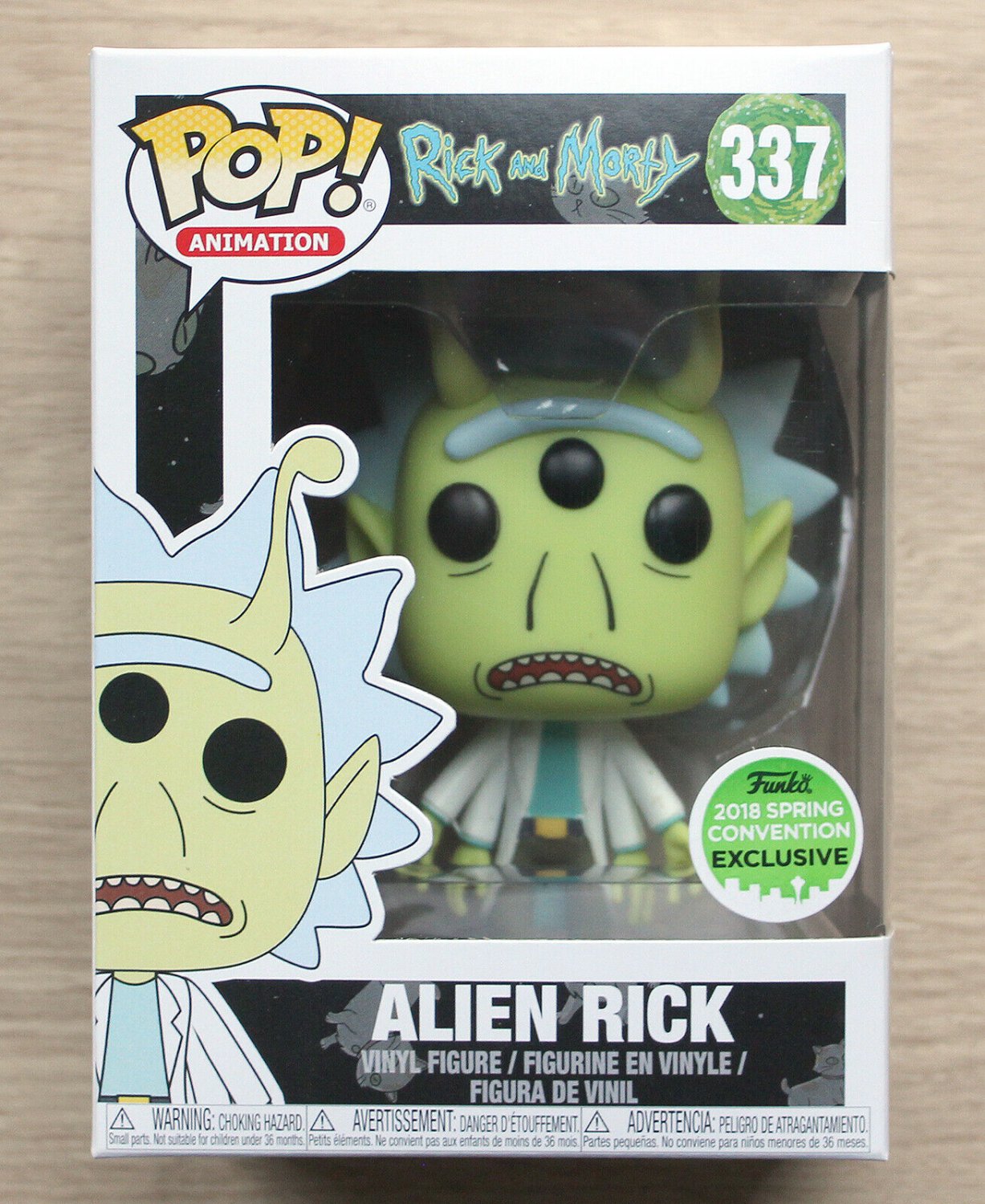 Funko Pop Rick And Morty Alien Rick ECCC + Free Protector