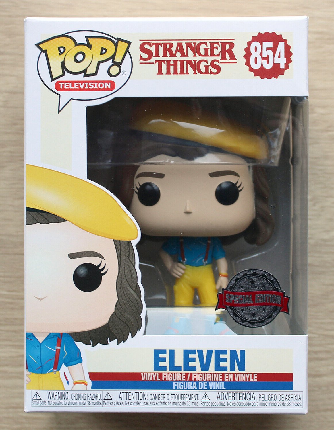 Funko Pop Stranger Things Eleven Yellow Outfit + Free Protector