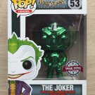 Funko Pop DC Heroes Batman Arkham Asylum Joker Green Chrome + Free Protector