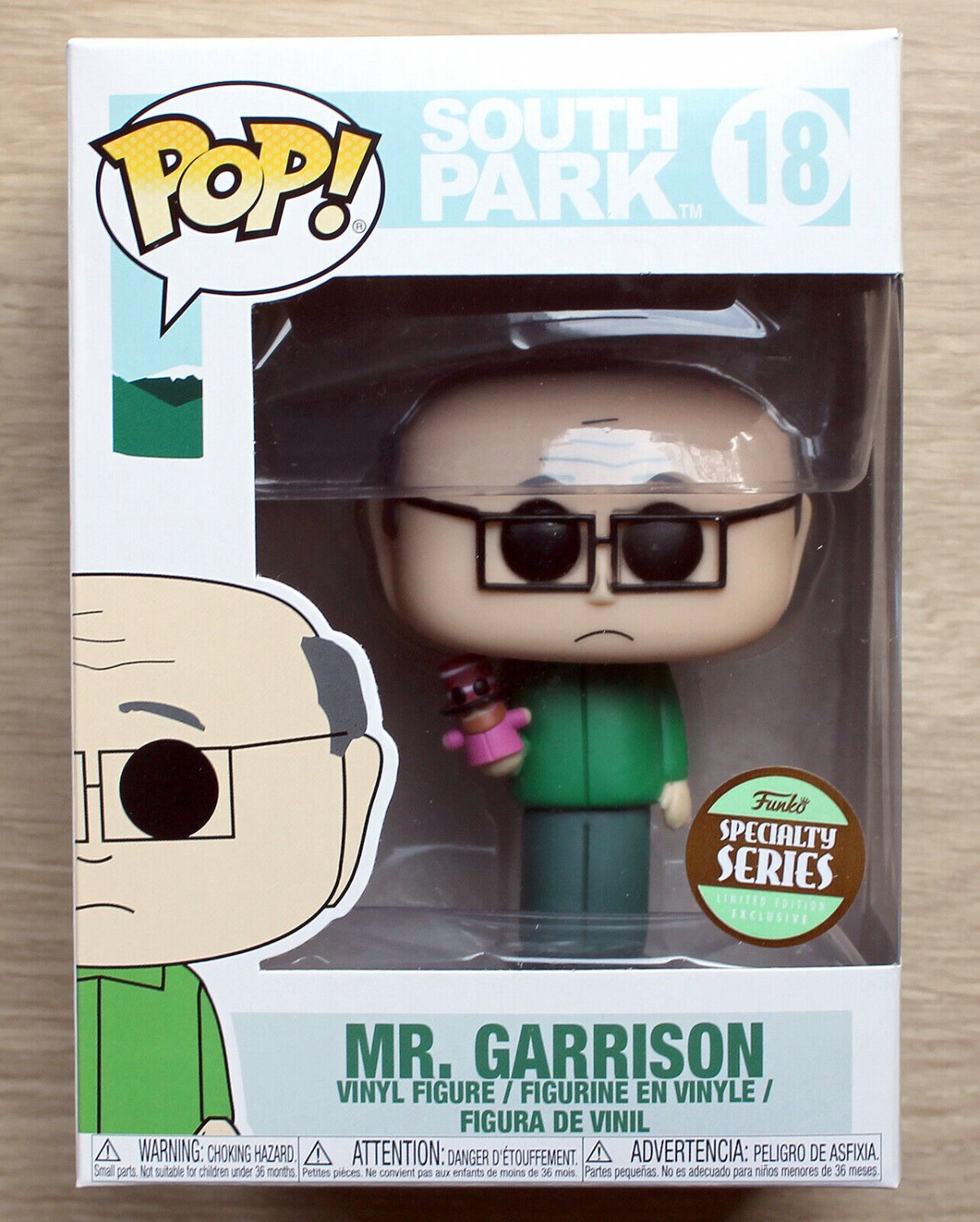 Funko Pop South Park Mr Garrison + Protector