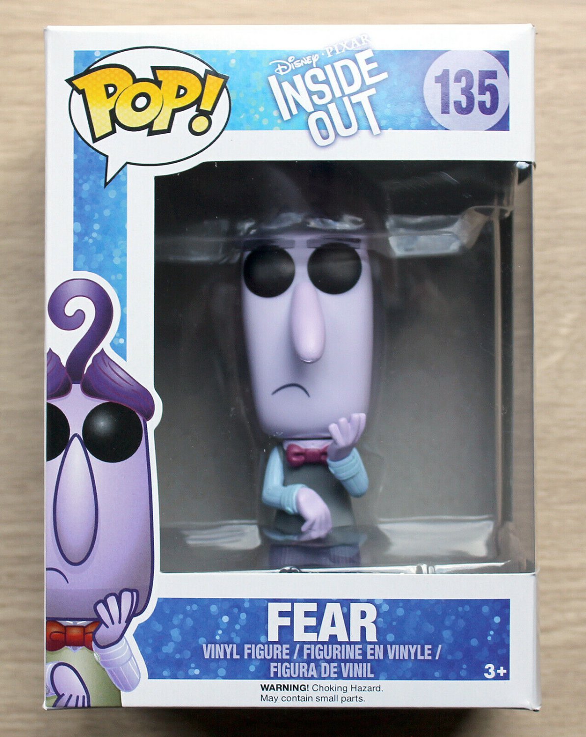 Funko Pop Disney Inside Out Fear + Free Protector