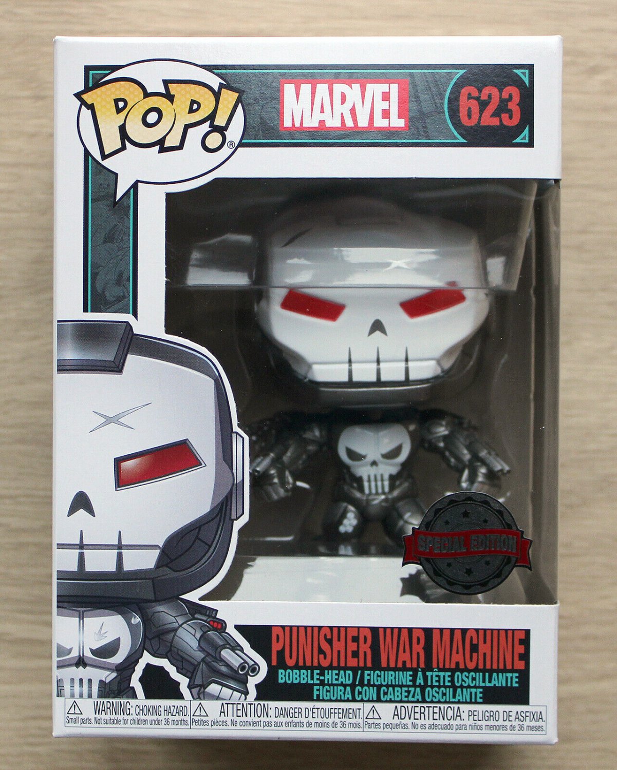 Funko Pop Marvel Punisher War Machine + Free Protector