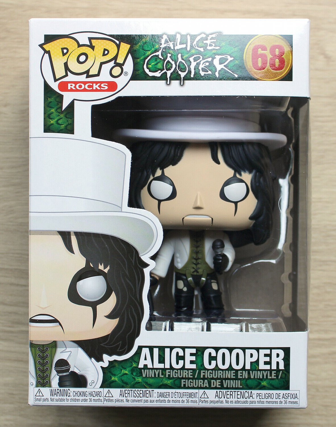 Funko Pop Rocks Alice Cooper (Box Damage) + Free Protector