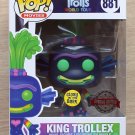 Funko Pop Trolls World Tour King Trollex GITD + Free Protector