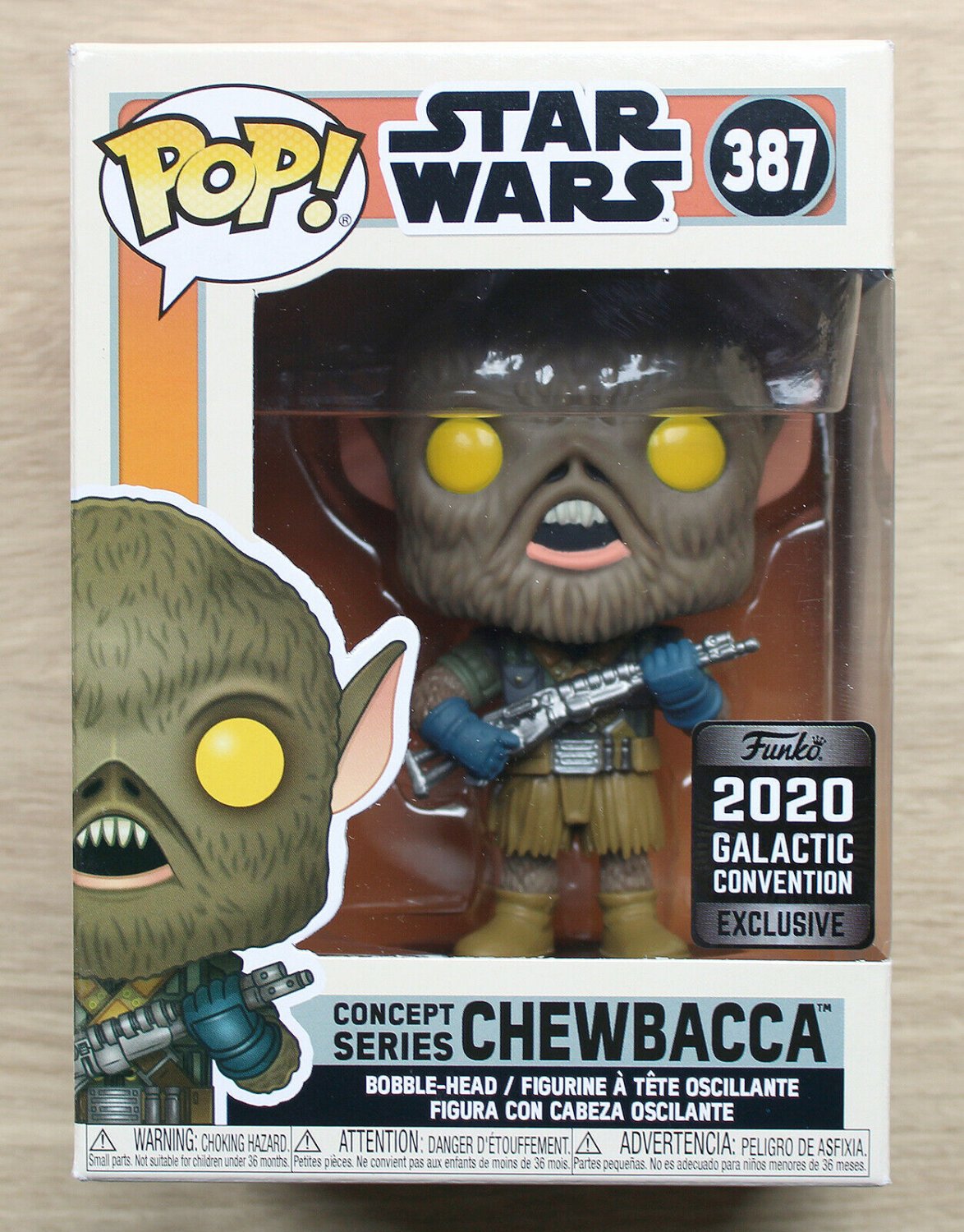 Funko Pop Star Wars Concept Series Chewbacca + Free Protector
