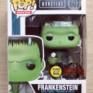 Funko Pop Universal Studios Monsters Frankenstein With Flower GITD + Protector
