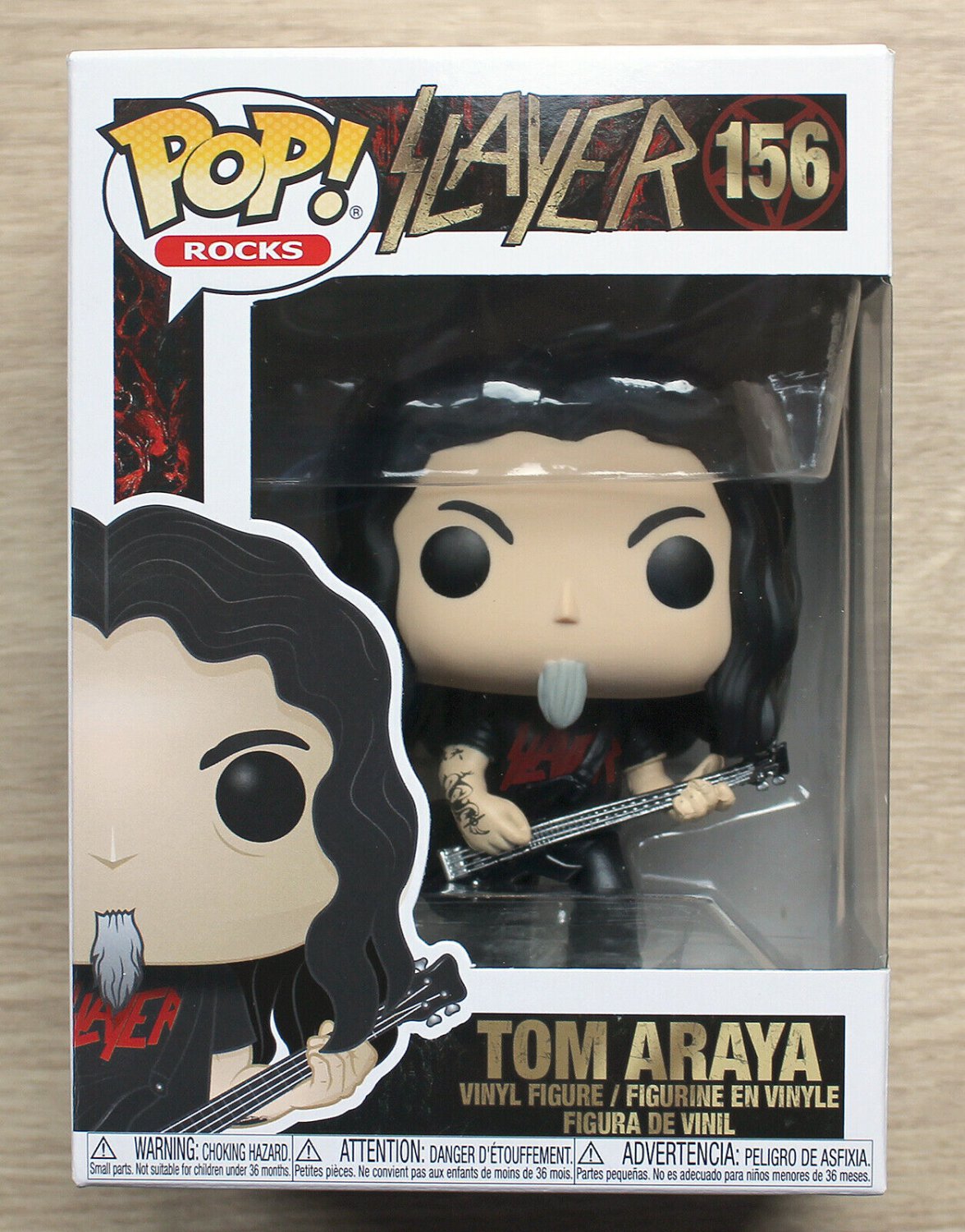 Funko Pop Rocks Slayer Tom Araya + Free Protector