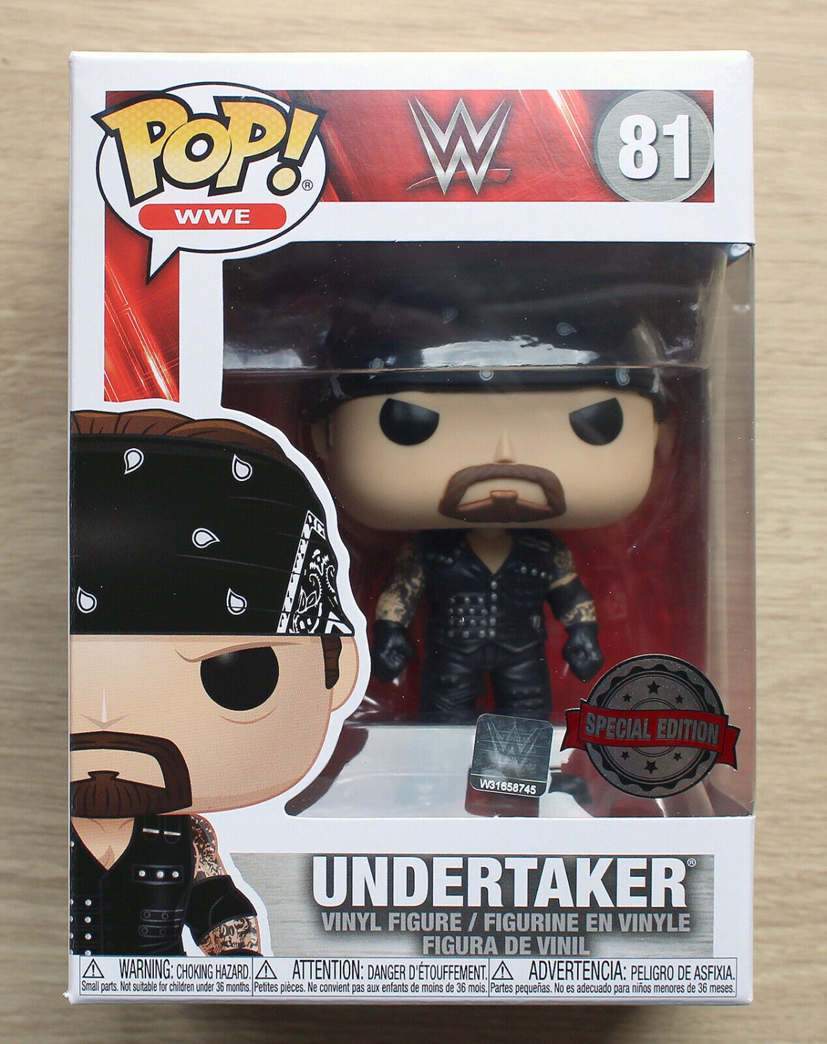 Funko Pop WWE The Undertaker Boneyard + Free Protector