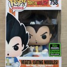 Funko Pop Dragon Ball Z Vegeta Eating Noodles ECCC (Box Damage) + Free Protector
