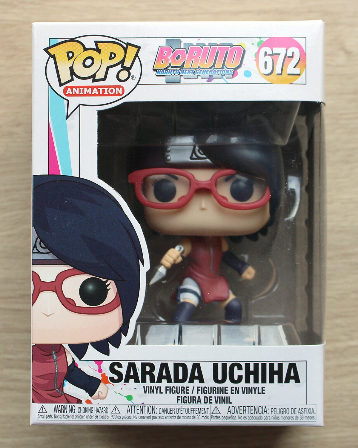Funko Pop Boruto Naruto Next Generations Sarada Uchiha + Free Protector