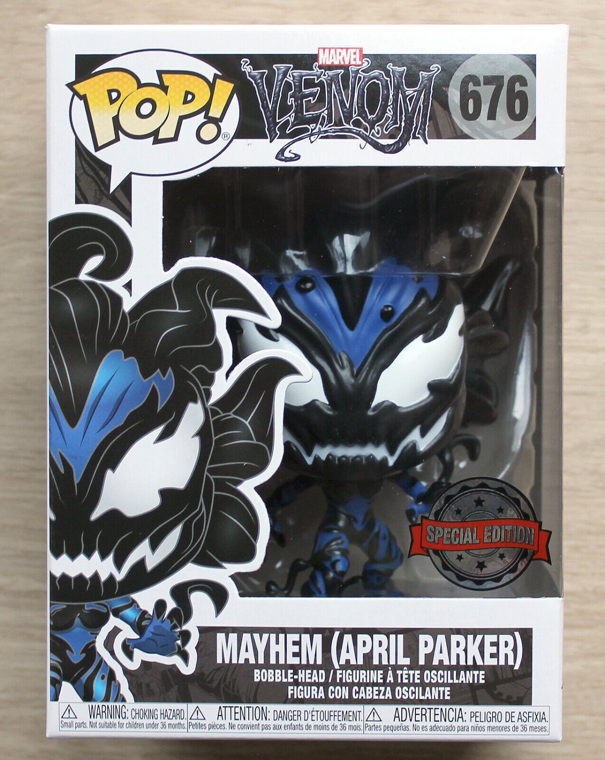 Funko Pop Marvel Venom - Mayhem April Parker + Free Protector