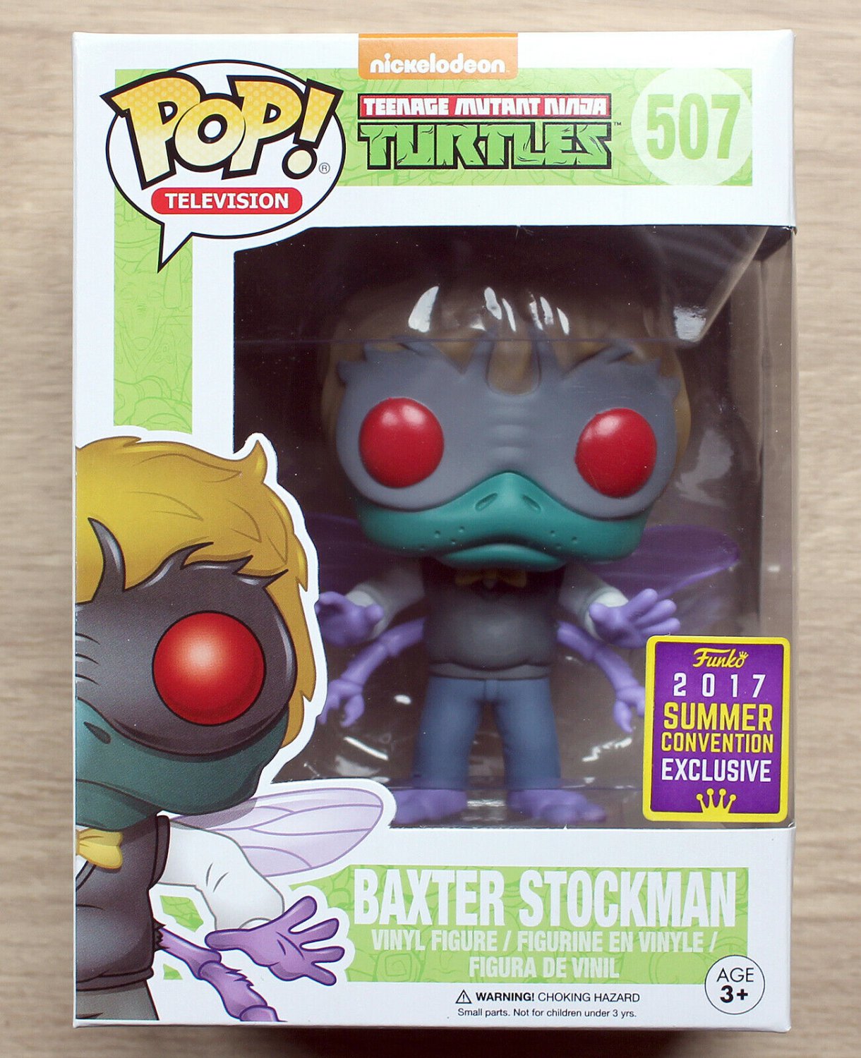 Funko Pop TMNT Baxter Stockman SDCC + Free Protector