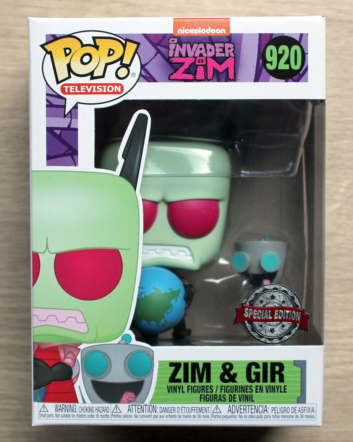 Funko Pop Invader Zim - Zim & Gir + Free Protector