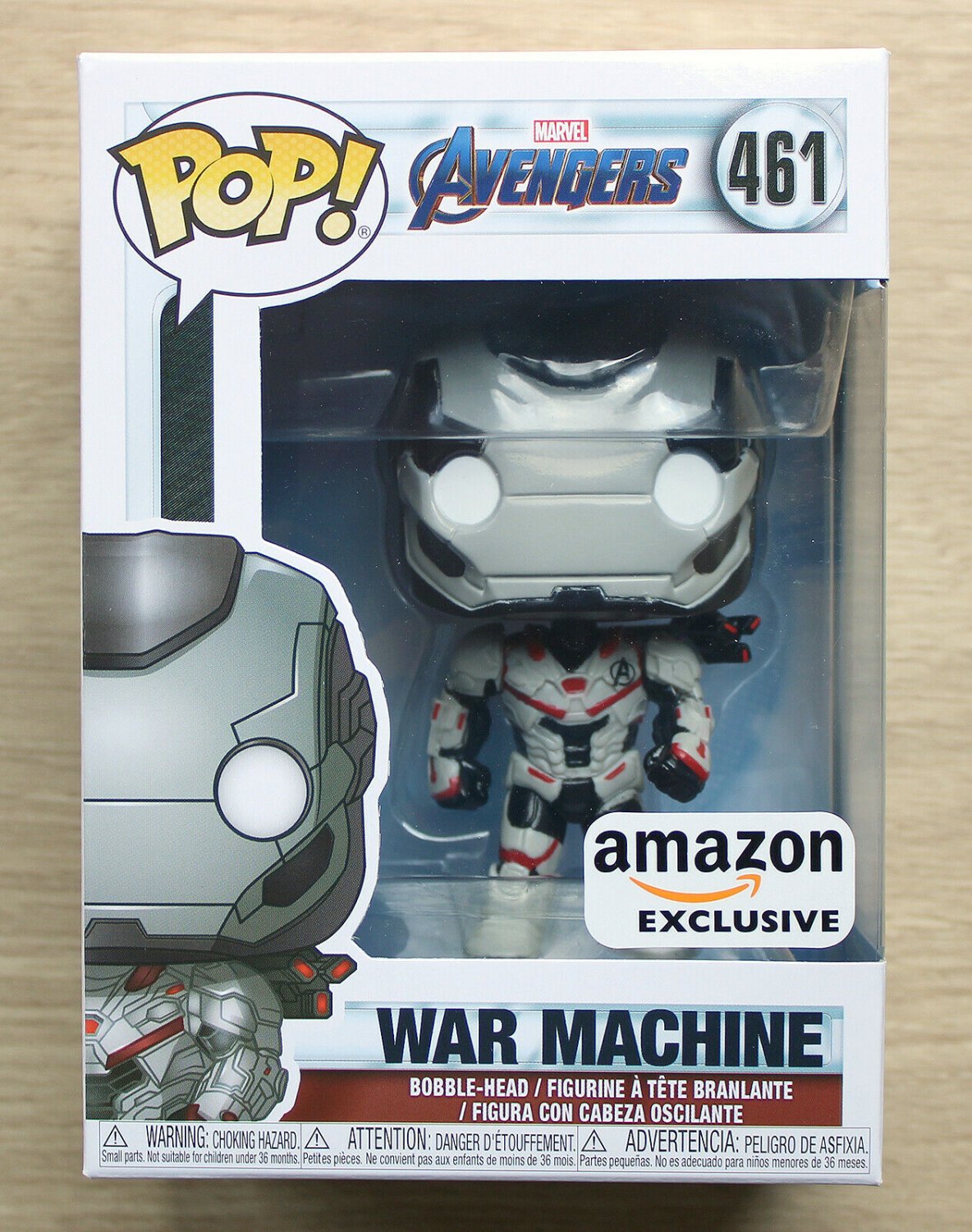 Funko Pop Marvel Avengers Endgame War Machine (Box Wear) + Free Protector