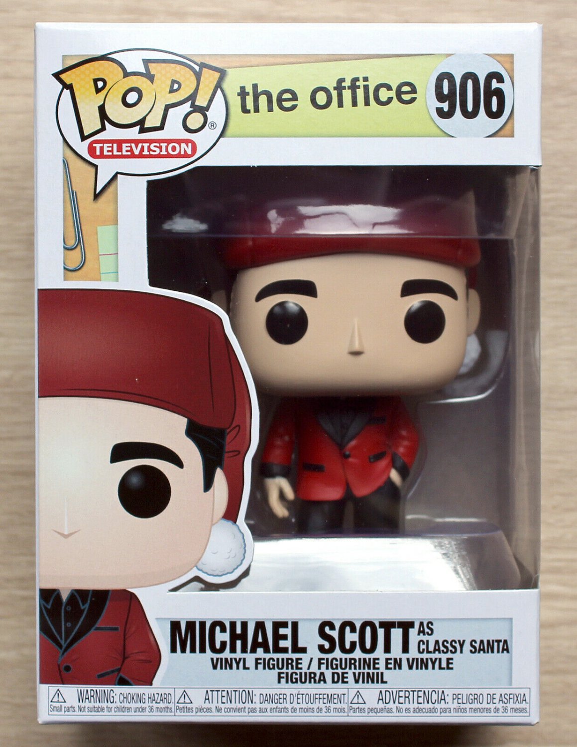 Funko Pop The Office Michael Scott As Classy Santa + Free Protector