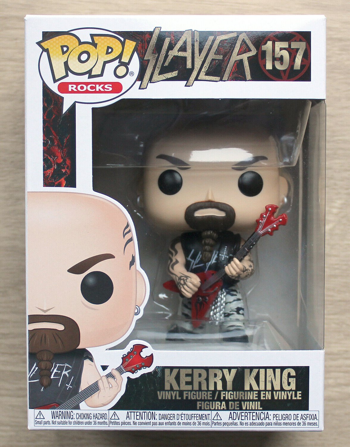 Funko Pop Rocks Slayer Kerry King + Free Protector