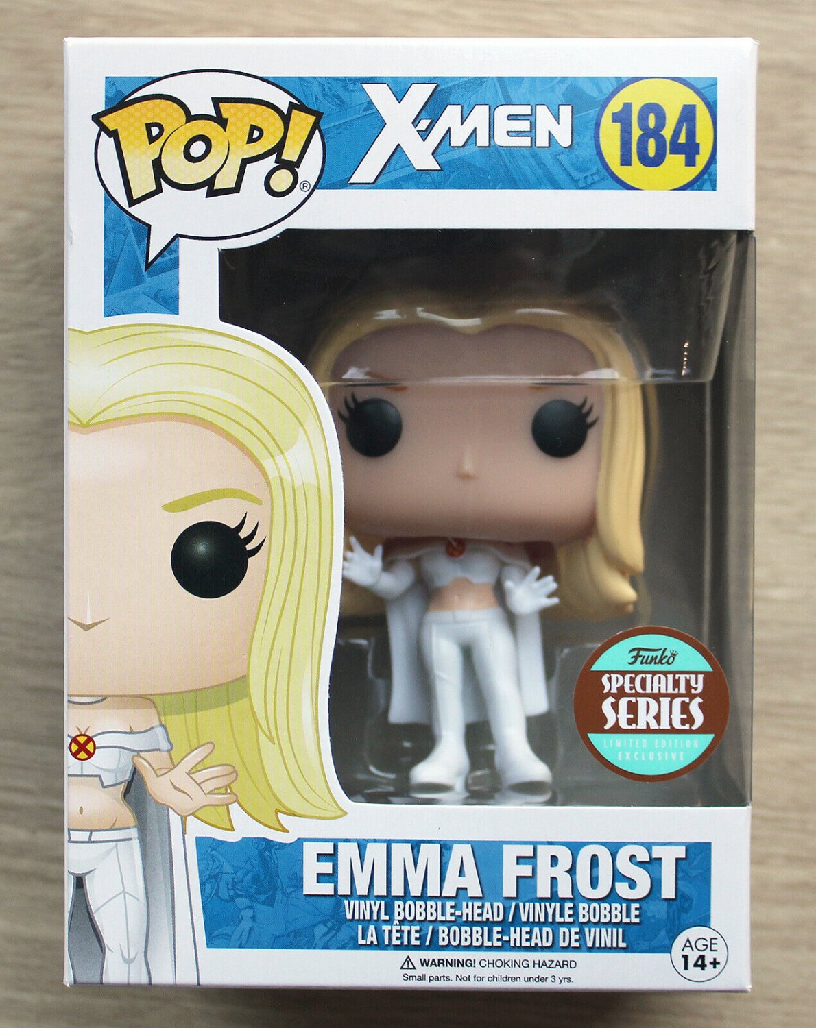 Funko Pop Marvel X-Men Emma Frost + Free Protector