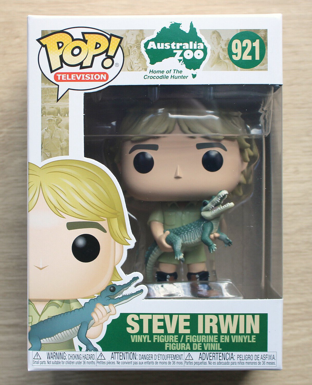Funko Pop Australia Zoo Steve Irwin With Crocodile + Free Protector