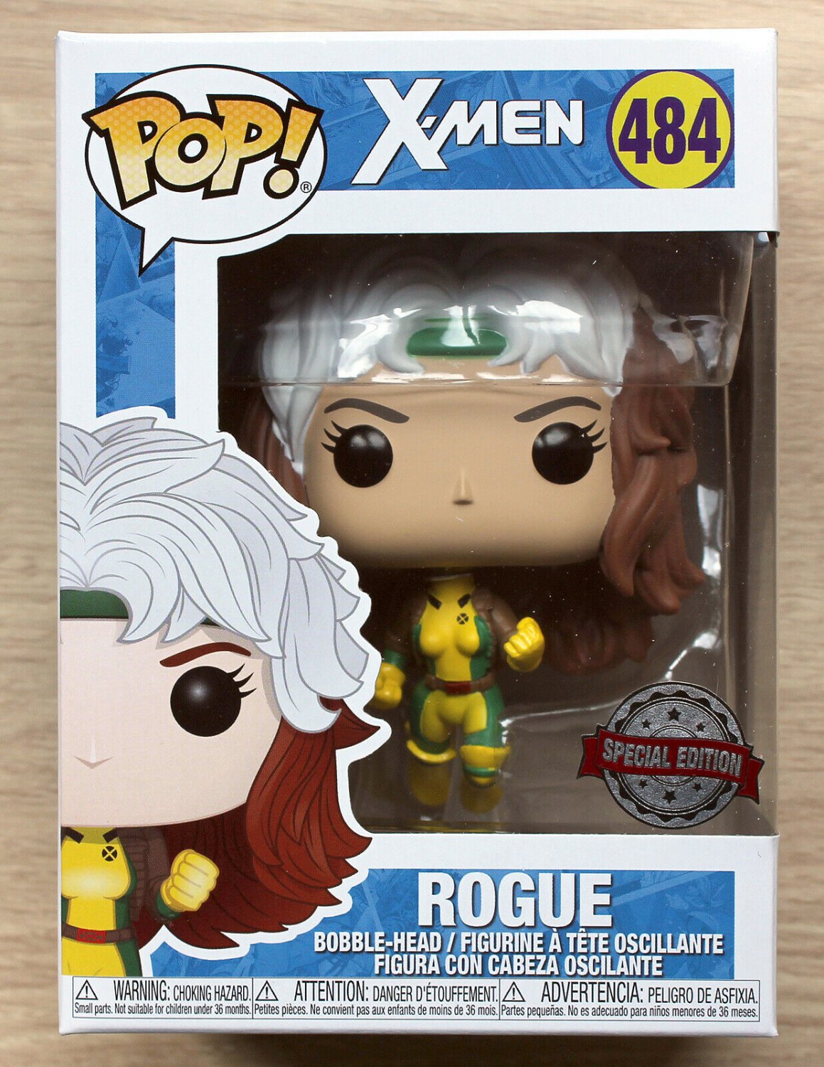 Funko Pop Marvel X-Men Rogue Flying + Free Protector