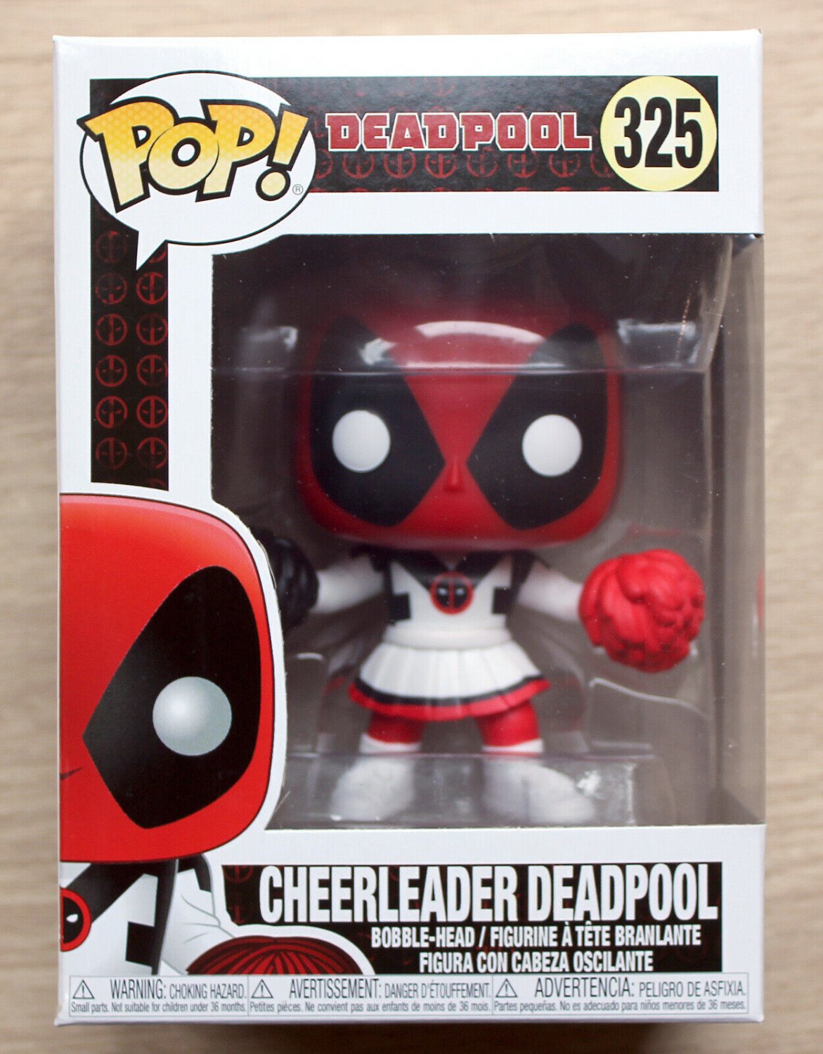 Funko Pop Marvel Deadpool Cheerleader + Free Protector