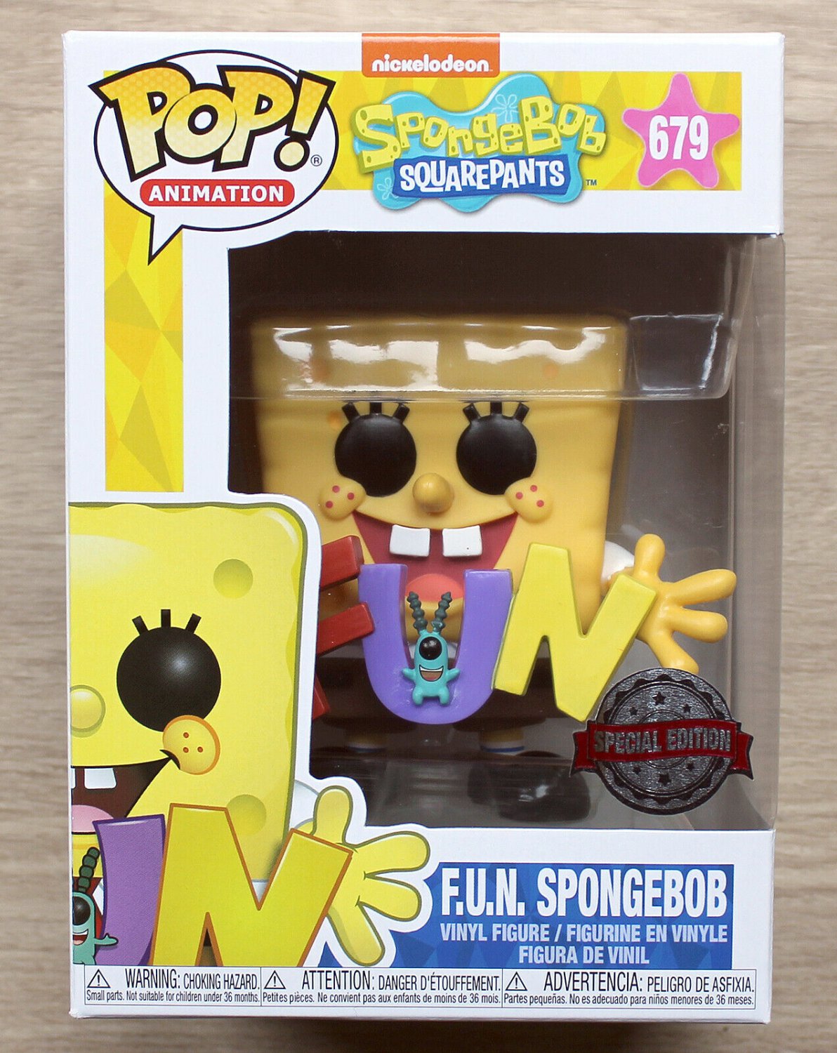 Funko Pop Spongebob Squarepants F.U.N. + Free Protector