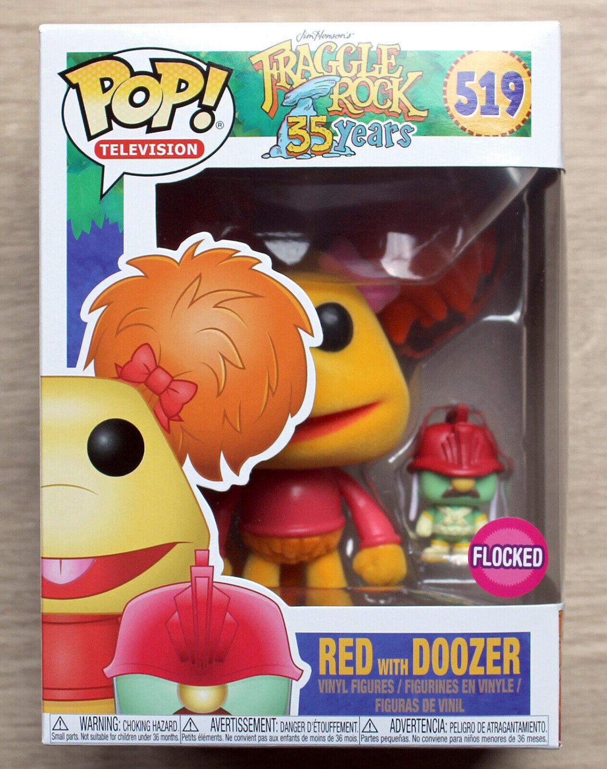 Funko Pop Fraggle Rock Red With Doozer Flocked + Free Protector