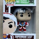 Funko Pop DC Heroes Superman In Holiday Sweater + Free Protector