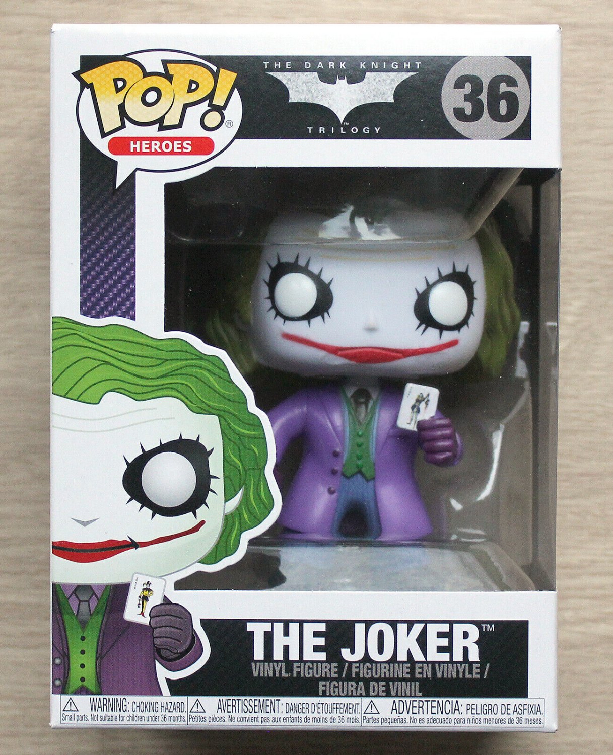 Funko Pop DC The Dark Knight Trilogy The Joker + Free Protector