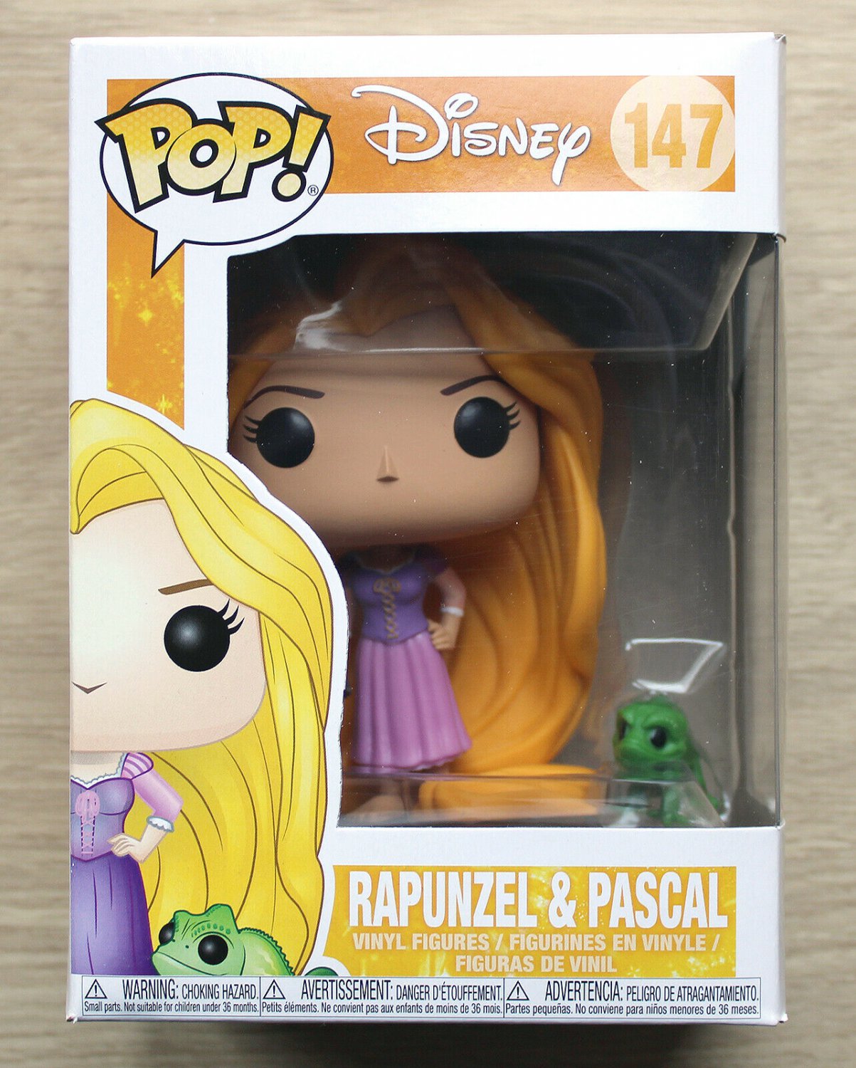 Funko Pop Disney Tangled Rapunzel & Pascal + Free Protector