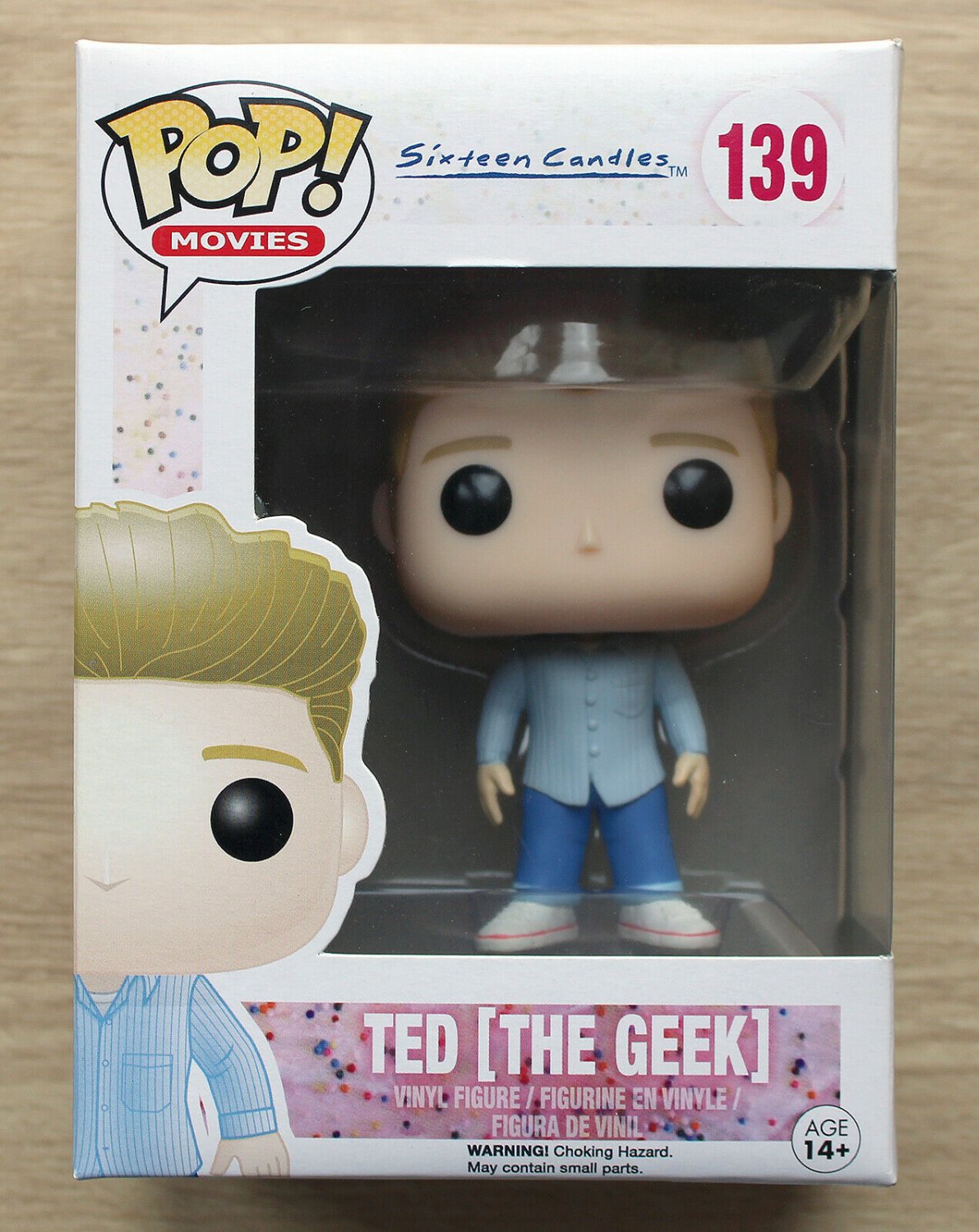 Funko Pop Sixteen Candles Ted The Geek + Free Protector