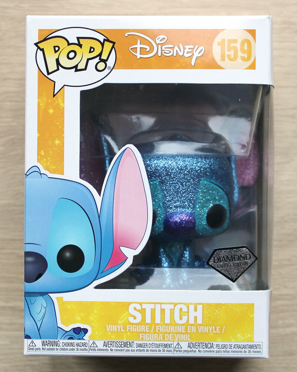 Funko Pop Disney Lilo & Stitch - Stitch Diamond Glitter + Free Protector