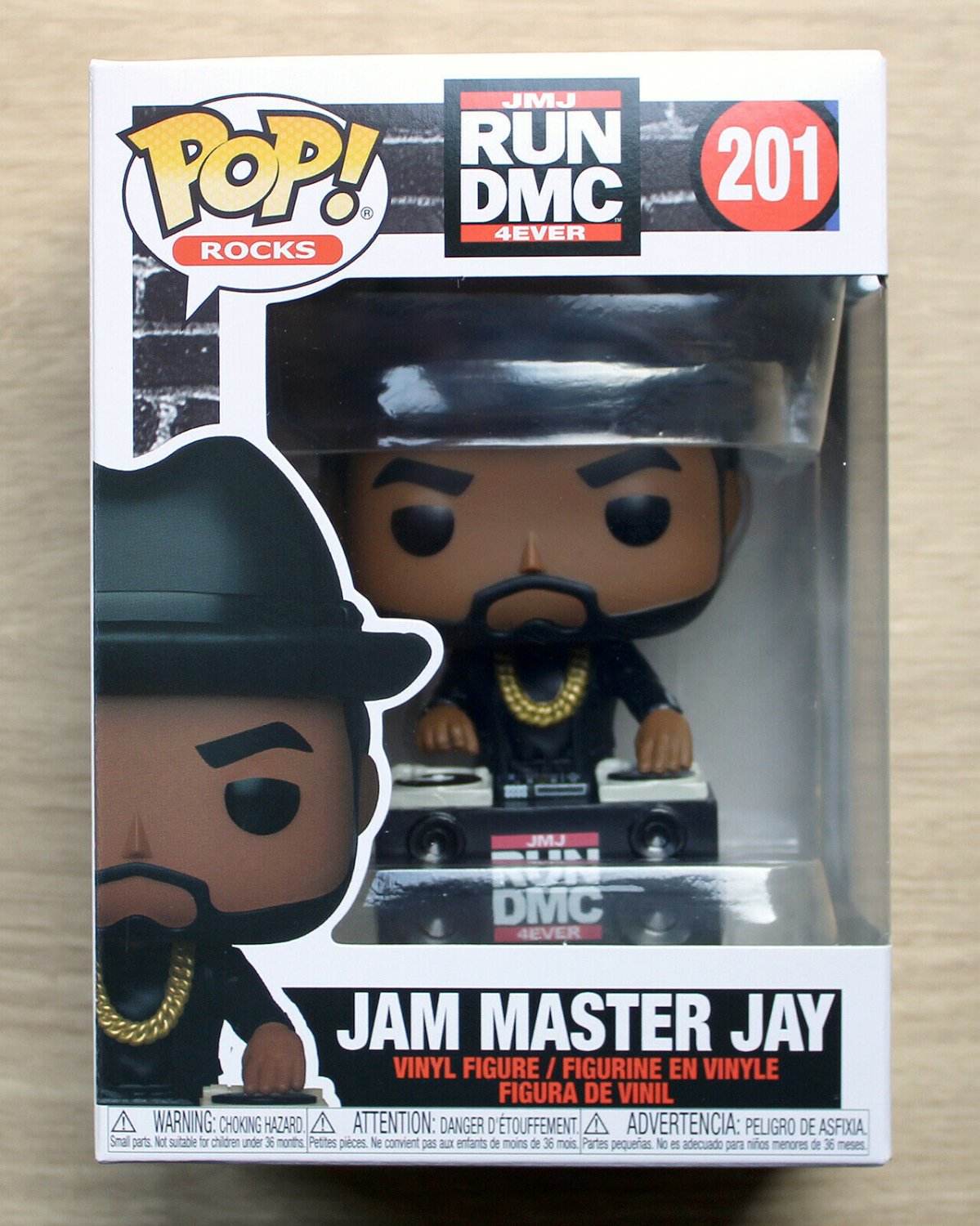 Funko Pop Rocks Run DMC - Jam Master Jay + Free Protector