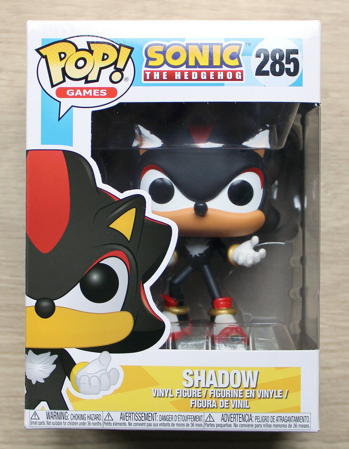 Funko Pop Games Sonic The Hedgehog Shadow + Free Protector
