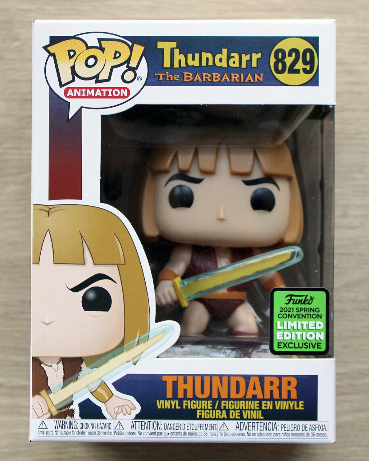 Funko Pop Thundarr The Barbarian Thundarr ECCC (Box Damage) + Free Protector