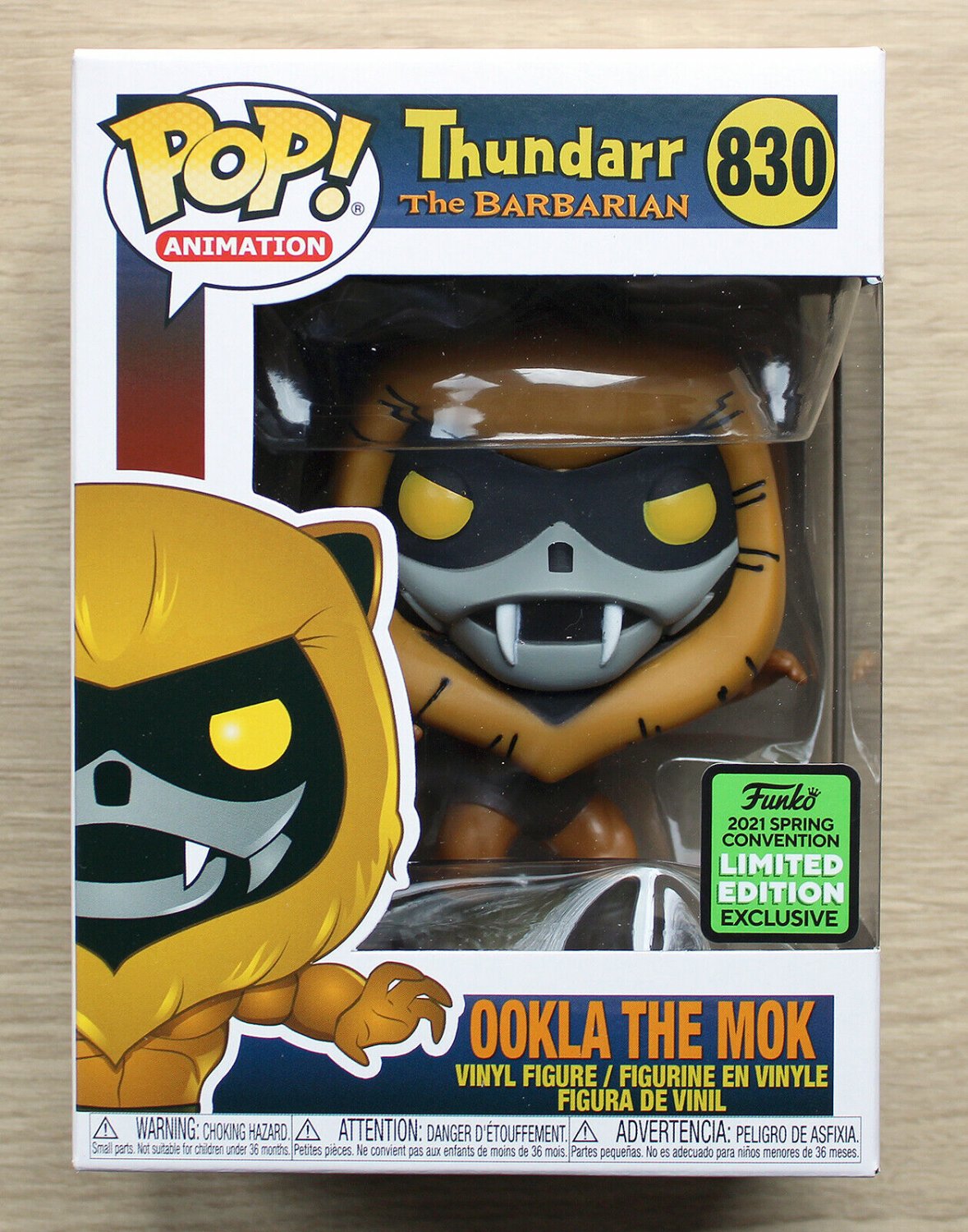 Funko Pop Thundarr The Barbarian Ookla The Mok ECCC (Box Damage) + Free Protectr
