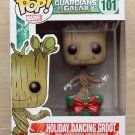 Funko Pop Marvel Guardians Of The Galaxy Dancing Groot Metallic + Free Protector